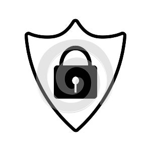 Abstract security vector icon illustration