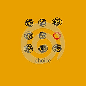 Abstract Selection Icon