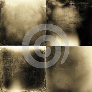 Abstract sepia grunge textures