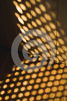 Abstract shadow of blind