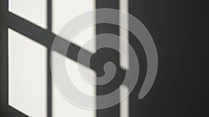 Abstract Shadow Pattern of Window Grids on a Wall