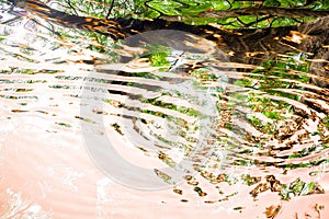 Abstract shadow on water