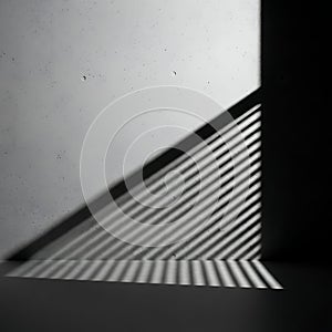 Abstract Shadows and Light Pattern on Wall