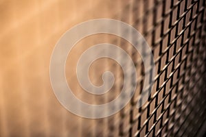 Abstract Shallow Focus Wire Fence