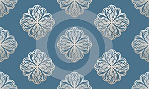 Abstract shape background,Mandala seamless pattern