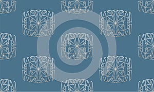 Abstract shape background,Mandala seamless pattern