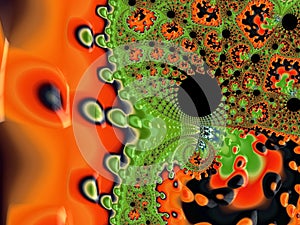 An abstract shape of Fractals photo