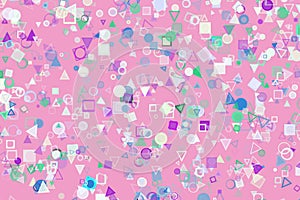 Abstract shape generative design art background. Pattern, effect, surface, random & brushed.