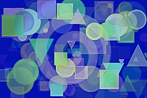 Abstract shape generative design art background. Pattern, geometric, surface, color & texture.