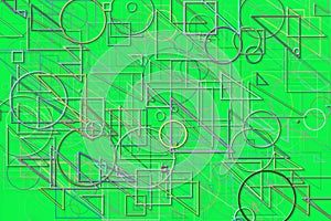 Abstract shape generative design art background. Pattern, template, square, cover & effect.