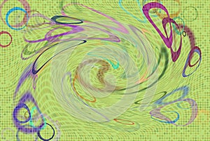 Abstract shape generative design art background. Pattern, web, creative, graphic & pixel.