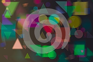Abstract shape illustrations background. Pattern, effect, square, style & random.