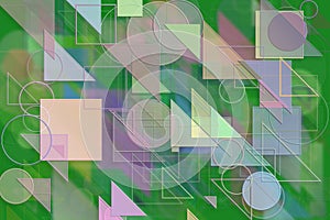 Abstract shape illustrations background. Pattern, web, digital,