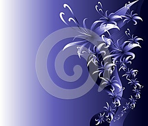 Abstract shape reminiscent lunar flower. EPS10 vector illustration
