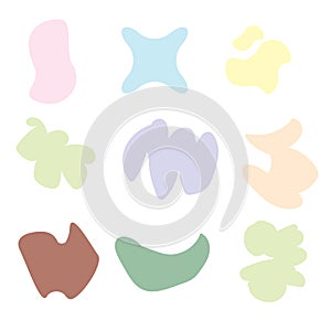 Abstract shape vector illustration  collection set