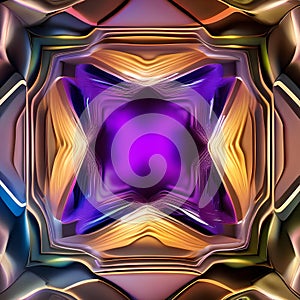 Abstract shapes and forms dancing in a kaleidoscopic display of motion and color, creating a mesmerizing spectacle for the viewe