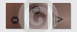 Abstract shapes of multiple lines halftone patterns.
