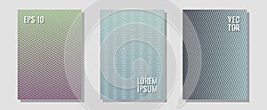Abstract shapes of multiple lines halftone patterns.