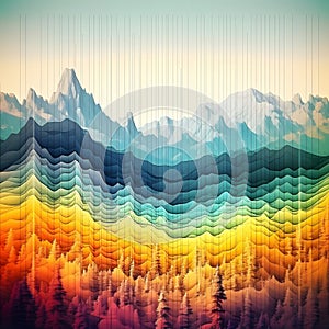 Abstract shapes and patterns to convey amplitude variations