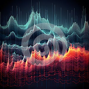 Abstract shapes and patterns to convey amplitude variations