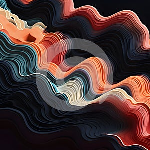 Abstract shapes and patterns to convey amplitude variations