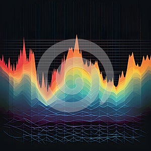 Abstract shapes and patterns to convey amplitude variations