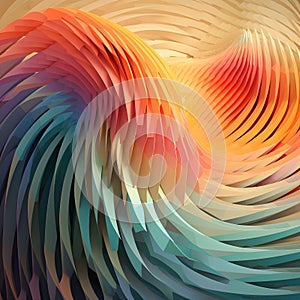 Abstract shapes and patterns to convey amplitude variations