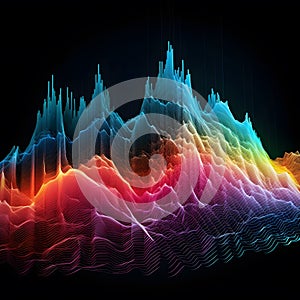 Abstract shapes and patterns to convey amplitude variations