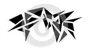 Abstract Sharp Geometric Forms. Dynamic and Edgy Modern Design, vector design Generative AI