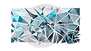 Abstract Shattered Glass Texture Geometric Vector, vector design Generative AI