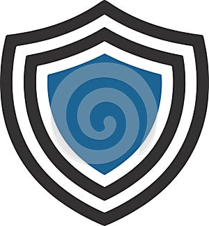 Abstract Shield Icon - Security and Protection Symbol