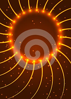 Abstract shining circle vector illustration