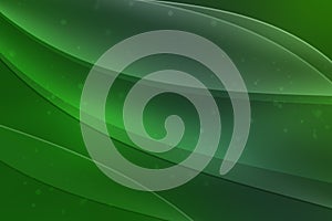Abstract Shining Green Background with Curves