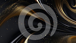 Abstract shiny backdrop with patterned wave design generated by AI