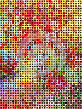 Abstract shiny colorful dot background