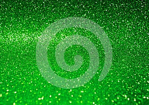 Abstract shiny green glitter background