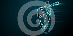 Abstract silhouette of a snowboarding on black background. The snowboarder man doing a trick. Carving. illustration