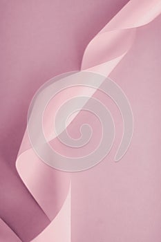 Abstract silk ribbon on blush pink background, exclusive luxury brand design for holiday sale product promotion and glamour art