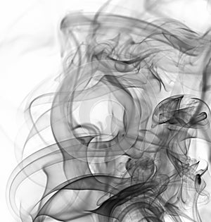 Abstract silky smoke shape