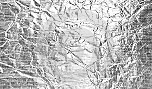Abstract silver aluminum foil background