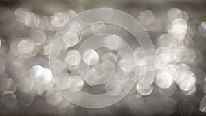 Abstract silver bokeh background