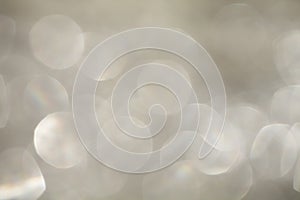 Abstract silver bokeh background