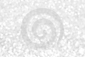 Abstract silver bokeh background