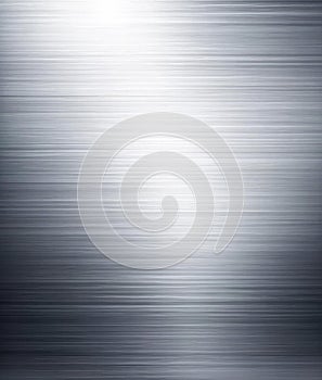 Abstract Silver Brushed Metal Texture Background, AI Generated