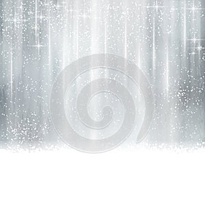 Abstract silver Christmas, winter background