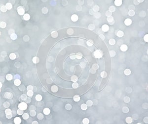 Abstract silver circular bokeh background