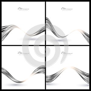 Abstract silver elements for background