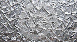 Abstract Silver Foil Texture Background with Sharp Edges