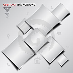 Abstract silver Geometrical vector background