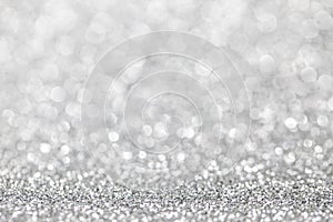 Abstract silver glitter background
